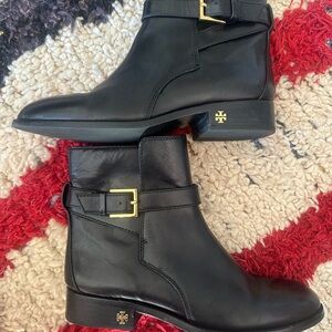 Black Tory Burch riding boots. I have worn them twice, in pristine condition!